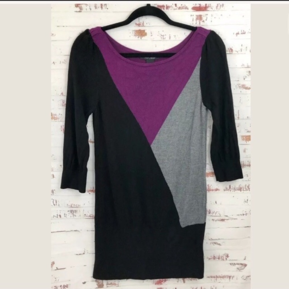 Whbm Size Medium Color Block Sweater - image 1